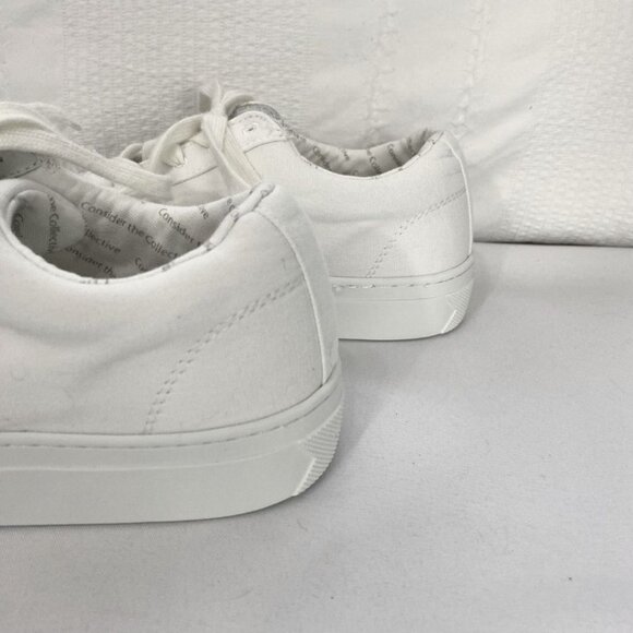 GREATS BROOKLYN WOMEN'S ROYALE TEXTILE WHITE LOW TOP ESPADRILLE - 8 - Picture 8 of 9